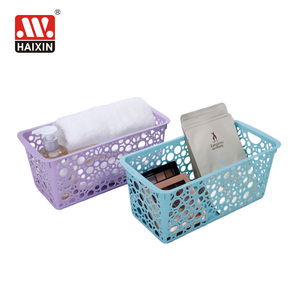 High Quality square Pierced <strong>Basket</strong> Plastic Mini Desktop Organization <strong>Rectangular</strong> <strong>Storage</strong> <strong>Basket</strong> for Stationeries - Product Image 6