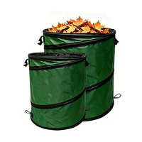 Sac à feuilles de jardin pliable, poubelle pliable, seau à débris de jardin, collecteur de déchets végétaux, gain de place, nettoyage de la pelouse