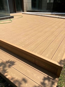 Lantai Komposit Mineral WPC Tampilan Kayu Solid, Tahan Gores, Air & Noda untuk Taman & Kolam Renang Luar Ruangan - Product Image 3