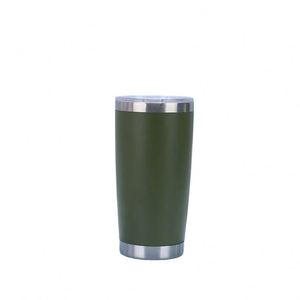 Purple Tumbler 20 Ounce Stainless Steel Insulated Double Wall Vacuum Powder Coated Matte Leak Proof <b>Cup</b> Tumble ASM25 - Product Image 2
