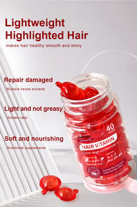 Private Label Veganistische Hydraterende Haar Serum <span class=keywords><strong>Capsules</strong></span> Gember Doordrenkte Keratine Zijde Proteïne Vitamine B5 Versterking Van Biologisch Haar - Product Image 5