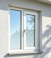 Ventana Abatible y Giratoria de PVC con Buen Sellado y Vidrio Laminado Insonorizado para Proyectos Hoteleros, Servicio OEM