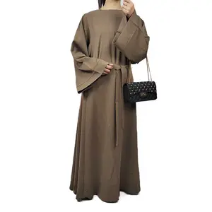 High Quality Custom Own Brand Embossed Logo abaya turkish dubai hijab muslim dress abaya women muslim dress 2023 dubai latest