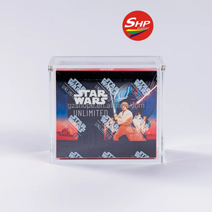 Scatola Protettiva in Acrilico Personalizzabile con Logo per <span class=keywords><strong>Star</strong></span> <span class=keywords><strong>Wars</strong></span> Unlimited - Rebel Fire Booster Box, Coperchio con Forte Magnete - Product Image 4
