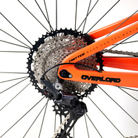 Bicicleta de Montaña OVERLORD de Fibra de Carbono con Cambios Shimano, Suspensión Trasera y Doble Suspensión para Uso Fuera de Carretera