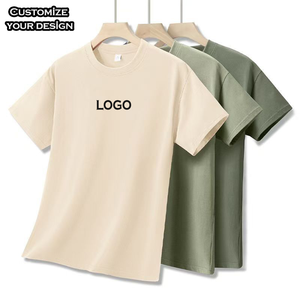T-Shirt Personalizzate OEM in Cotone 100% per <span class=keywords><strong>Uomo</strong></span> e <span class=keywords><strong>Donna</strong></span> Taglie Forti di Alta Qualità MOQ Basso 230 Grammi con Logo Stampato - Product Image 1