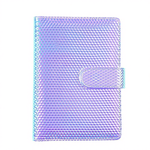 Wholesale Pink PU Leather <b>A6</b> Budget Planner Soft Cover Loose-Leaf Binding Wedding Money Binder Bright Colored Cash - Product Image 4