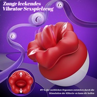 3 IN1 Mund förmige Zunge lecken Vibrator Weibliche Kitzler Sauger Mund nippel Klitoris Stimulator Mastur bator Sexspielzeug für Frauen