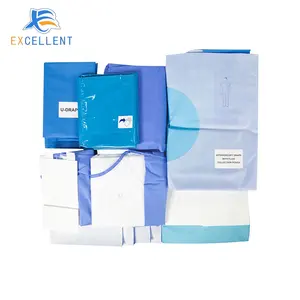 High Quality Surgery Disposable Surgical Laparotomy Abdominal Drape Pack Kit Laparotomy Abdominal Drape Pack Thailand Factory