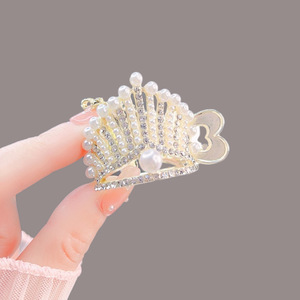 2023 Nueva joyería para el cabello, conjunto de perlas, pinza de cola de caballo alta de diamante, pinza de pelo de Pony mágica fija anticolapso - Product Image 2