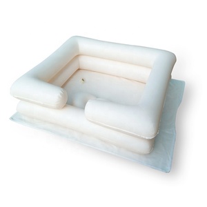 Lavabo Gonfiabile Quadrato Bianco Portatile Personalizzato 60x56x20cm per Disabili e Allettati - Product Image 6