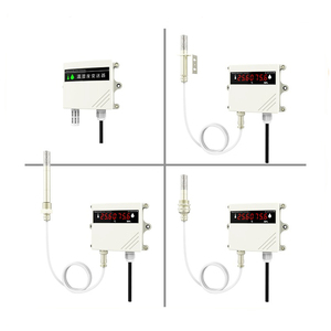 Sensor Inteligente de Temperatura y Humedad RS485 Industrial de 4-20 mA, 0-10 V, 0-5 V para Conductos de Aire, para Monitoreo de HVAC - Product Image 1