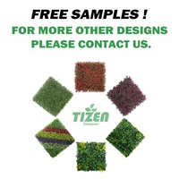 Tianzen — mur de gazon artificiel en plastique, panneau topiaire, pour le jardin, décoration de la maison, vert, vente en gros