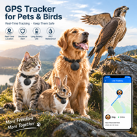 Mini traceur GPS 4G pour chiens, chats, oiseaux, canards, localisation en temps réel, étanche IP68, batterie en plastique >20H, personnalisation OEM, marque privée pour animaux de compagnie