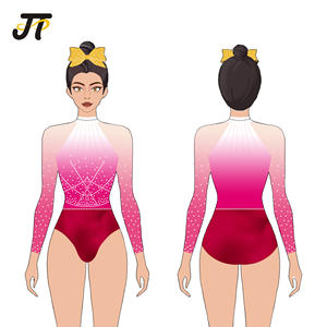 Высококачественные гимнастические купальники на заказ — дышащие гимнастические купальники из спандекса для взрослых, профессиональная танцевальная одежда для гимнастики на заказ - Product Image 2