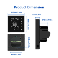 Termostato de bobina de ventilador programable semanal con Tuya Smart Life APP Control Wifi termostato para termostato de aire acondicionado