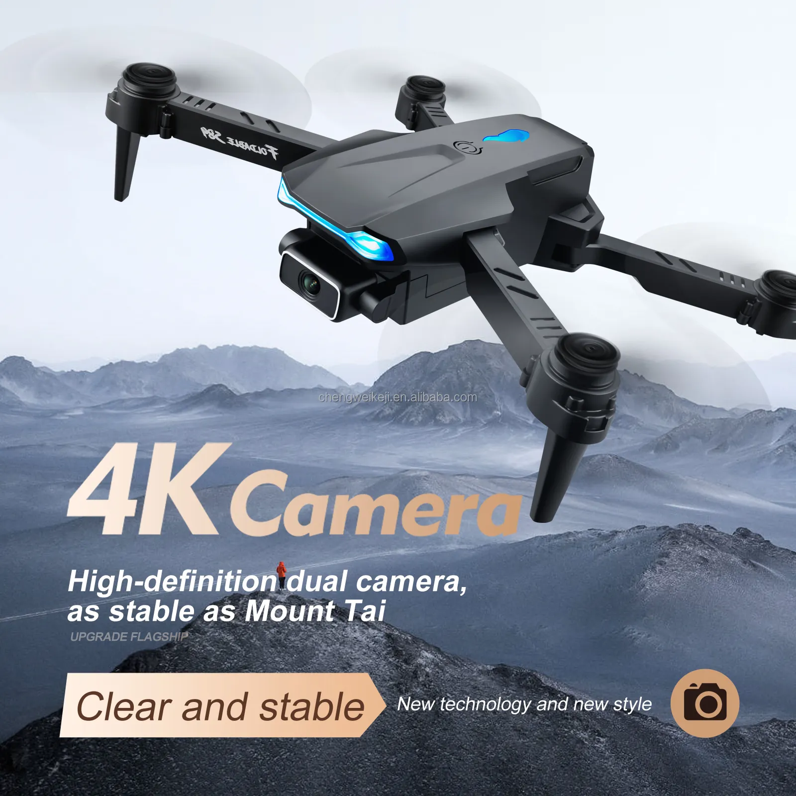 Dropshipping 2022 New S89 pro Profissional Drone 4k HD Camera 1080P WiFi Fpv Visual Positioning Drone Height Preservation