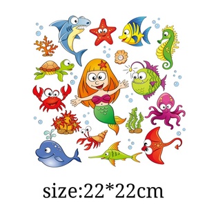 Parches de transferencia térmica de hierro al por mayor con el encantador logotipo animal del océano para <span class=keywords><strong>ropa</strong></span> de niños - Product Image 3