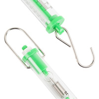 Dynamomètre à ressort en plastique pour l'enseignement de la physique scolaire, 6 pièces en 1 ensemble, forcemètre tubulaire de type Newton
