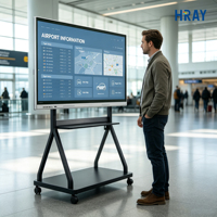 HRAY 86-дюймовый дисплей для цифровых вывесок с откликом 8 мс, углом обзора 178 градусов, ресурсом работы 50000 часов, OEM/ODM информационный плеер