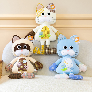 <span class=keywords><strong>Peluche</strong></span> Gatto Patchwork Professionale OEM ODM Personalizzabile con Dettagli e Motivi per Esperti di Negozi di Merchandising di Marchi Globali - Product Image 2