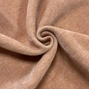 样品家纺定制100% 涤纶多种颜色天鹅绒沙发家具面料