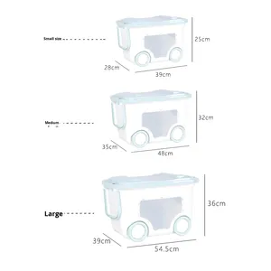 Solución de almacenamiento moderna de Gran capacidad para el hogar para niños, caja de almacenamiento de ropa de juguete de PP, organizador, rollo de aluminio rectangular - Product Image 2