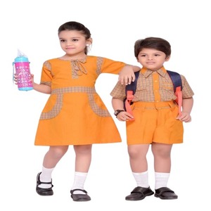 Envío a tiempo al por mayor de algodón cheques diseño uniforme escolar en la India/niñas vestido escolar/niños vestido escolar - Product Image 3