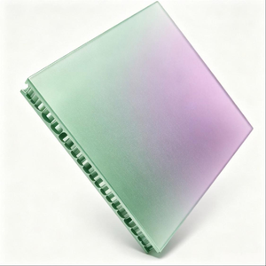 Échantillon gratuit de panneau en aluminium nid d'abeille recouvert de PVDF, taille personnalisée, panneau de bardage en aluminium pour systèmes de murs-rideaux - Product Image 3