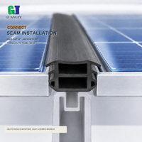 Bande d'étanchéité en caoutchouc EPDM extrudé en forme de T pour panneaux solaires, joint d'étanchéité photovoltaïque, étanche, vente directe d'usine en gros