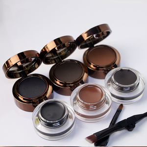 Bubuk alis Vegan 2 in 1 pigmen tinggi Eyeliner tahan lama berwarna 3D penambah alis mata <span class=keywords><strong>Gel</strong></span> Eyeliner dengan kuas - Product Image 1