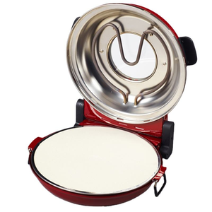 <span class=keywords><strong>Four</strong></span> à <span class=keywords><strong>pizza</strong></span> électrique Newle 1600W avec fonction de préchauffage, plaque de cuisson profonde, poignée unique, revêtement céramique amovible - Product Image 4