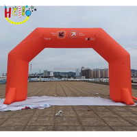 Arche d'arrivée de départ personnalisée pour la course à pied Porte d'entrée gonflable pour marathon avec bannières imprimées