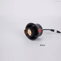 Spot LED encastré moderne 7W 10W 90mm IP65 en aluminium, tube long, CRI 95 élevé, anti-éblouissement, orientable, pour maison et bureau, 120°