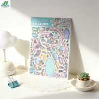 Autocollants décoratifs Kawaii en PET, auto-adhésifs, vernis brillant, découpés, lavables, formes personnalisées, pour scrapbooking