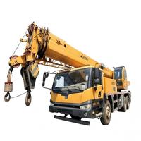 Grue de camion hydraulique d'occasion STC250 de 25 tonnes, hauteur de levage 42m, grue mobile sur camion à vendre