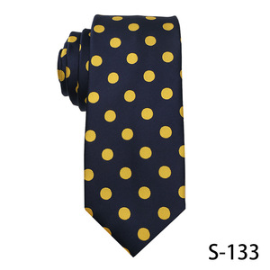 Cravatte Eleganti Italiane 100% Seta Poliestere per Uomo, Cravatte Gialle Chic per Affari, Accessori per il Collo in Poliestere - Product Image 6
