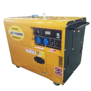 Hochwertiger kleiner tragbarer Strom generator 3-7kva schall dichter Diesel generator mit Rädern