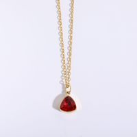 Mode Cubique Zircon Collier pour Femmes Cadeaux D'anniversaire Bijoux En Acier Inoxydable 18K Plaqué Or 12 Pierre De Naissance Pendentif Colliers