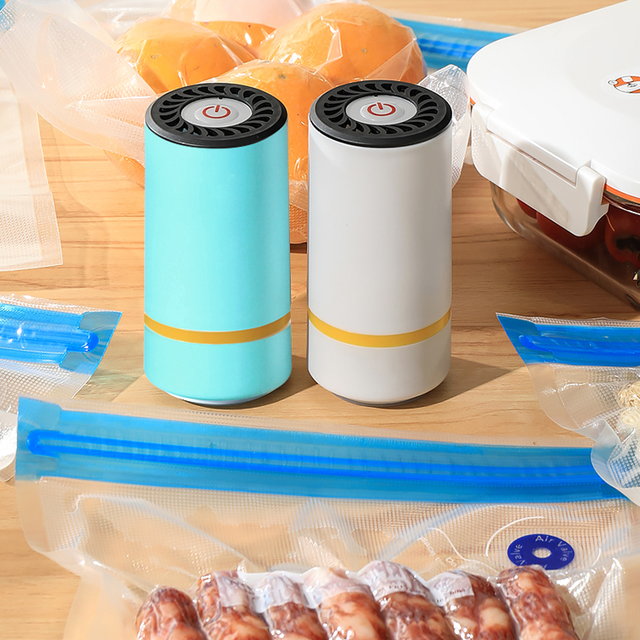 Mini Portable Battery Operated Vacuum Sealing Machine for Food Packaging Outdoor & Garage Use Low Noise