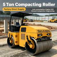 Rodillo Compactador de 6 Toneladas, Probado en Fábrica, con Motor de Bajo Consumo de 36.8kW, para Compactación de Suelos en Ingeniería