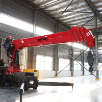 Grue à flèche hydraulique Bob-Lift au meilleur prix, grue à bras droit de 20 tonnes, manipulateur, grue mobile montée sur camion avec télécommande