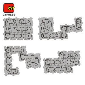 Jouet éducatif amusant à faire soi-même, 13 pièces, puzzles, jouet de piste à fentes, assemblage de voitures sur <span class=keywords><strong>rail</strong></span>, jeux <span class=keywords><strong>pour</strong></span> enfants - Product Image 2