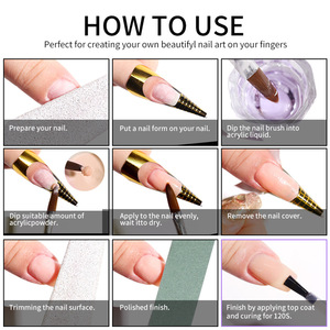 <span class=keywords><strong>Kit</strong></span> de démarrage pour nail art, résine, gel cristal, <span class=keywords><strong>poudre</strong></span> blanche transparente, <span class=keywords><strong>poudre</strong></span> pailletée 12 couleurs, pointes d'ongles françaises Yanxi - Product Image 3