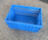 Caisse en plastique pliable, empilable et recyclable en maille avec matériaux PP pour panier de rangement