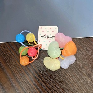 Lindas Bandas para el Cabello de Goma en Color Caramelo, Juego de 5 Piezas, Adorno para el Cabello con Estrellas y Flores para Niñas, para el Regreso a Clases - Product Image 4