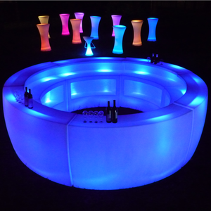 Muebles LED portátiles modernos para interior y exterior, altura de mostrador de <span class=keywords><strong>Bar</strong></span> para restaurantes, hoteles, fiestas, clubes, mesas de <span class=keywords><strong>bar</strong></span> modulares - Product Image 5