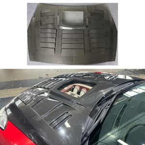 Capot moteur en fibre de carbone noire transparente pour <span class=keywords><strong>Nissan</strong></span> <span class=keywords><strong>GT</strong></span>-<span class=keywords><strong>R</strong></span> 2016- – Neuf, fixation par boulons, fibre de carbone sèche - Product Image 2