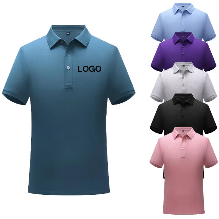 2024 Nieuwe Aankomst Op Maat Logo Ontwerp Uw Eigen Merk Katoen Plus Size Poloshirt Blanco Effen Sport Heren Poloshirts