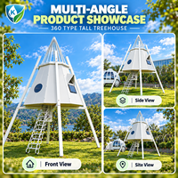 Maison préfabriquée compacte pour vacances en bord de lac, étanche, avec enveloppe isolante, intérieur familial, longue durée de vie, pour le camping et l'intimité